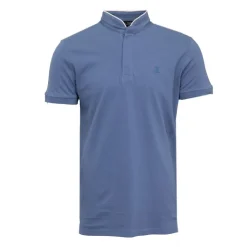 TORRENTE Polo mao manches courtes avec liseré coloré Homme BLEU Best