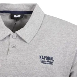 KAPORAL Polo Marlow 5 logo brodé Homme GRIS CLAIR Clearance