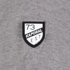 KAPORAL Polo Marlow 5 logo brodé Homme GRIS CLAIR Clearance