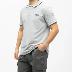 KAPORAL Polo mc aldwin Homme GRIS CLAIR Discount