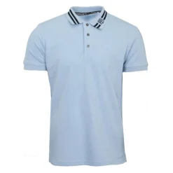 BILL TORNADE Polo mc logo liseret Homme BLEU CLAIR Hot