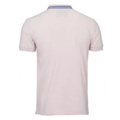 BILL TORNADE Polo mc logo liseret Homme ROSE CLAIR Discount