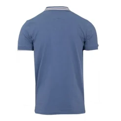 BILL TORNADE Polo mc logo liseret Homme BLEU Outlet