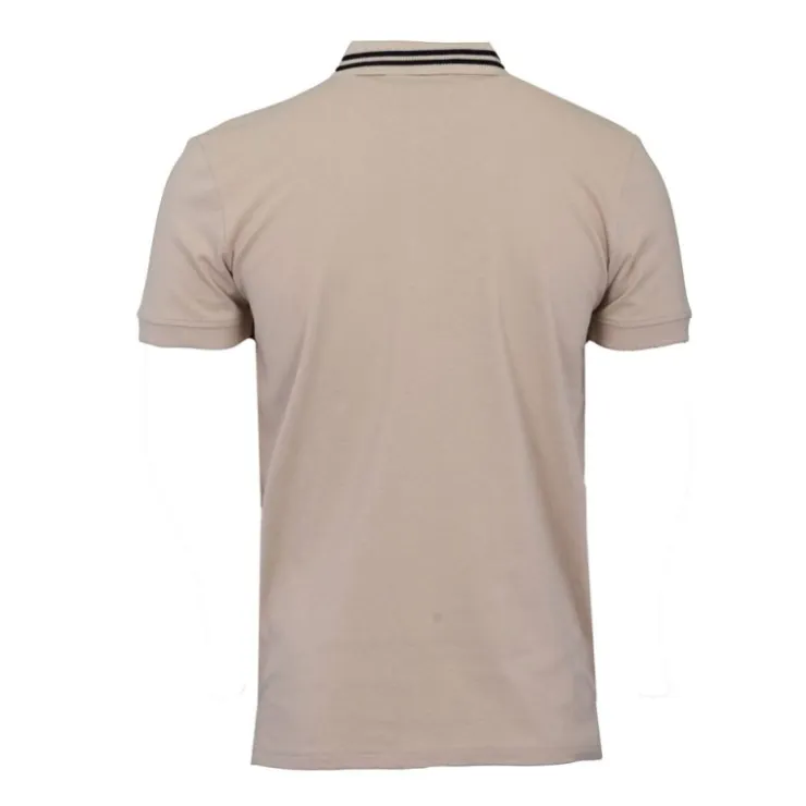 BILL TORNADE Polo mc logo liseret Homme BEIGE Clearance