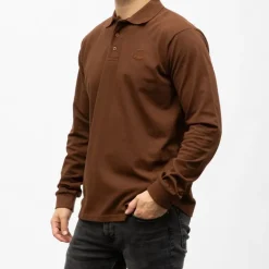 TORRENTE Polo ml liseret 5551 Homme MARRON FONCE Sale