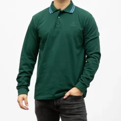 TORRENTE Polo ml liseret 5551 Homme VERT FONCE Best