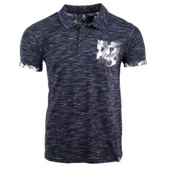 BLAGGIO Polo poche poitrine imprimé Homme BLEU FONCE Sale