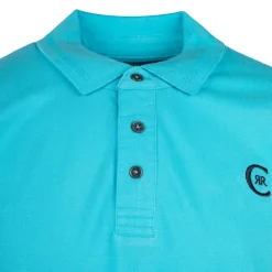 CERRUTI Polo regular manches courtes tiber en coton Homme TURQUOISE Hot