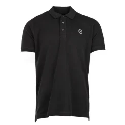 CERRUTI Polo regular manches courtes tiber en coton Homme NOIR Outlet