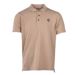CERRUTI Polo regular manches courtes tiber en coton Homme BEIGE Clearance