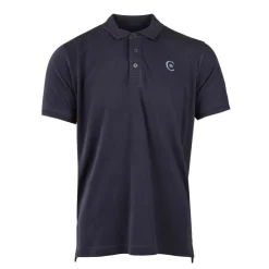 CERRUTI Polo regular manches courtes tiber en coton Homme BLEU FONCE Clearance