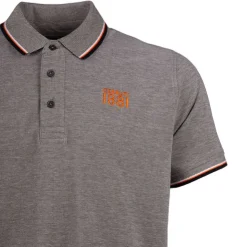 CERRUTI Polo regular manches courtes natisone avec liseré Homme GRIS Outlet