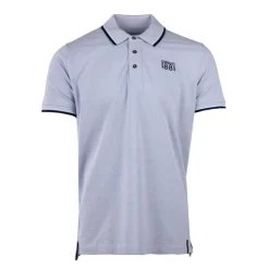 CERRUTI Polo regular manches courtes natisone avec liseré Homme BLEU CIEL Outlet