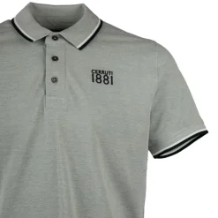 CERRUTI Polo regular manches courtes natisone avec liseré Homme VERT CLAIR Online