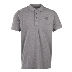 CERRUTI Polo regular manches courtes tiber en coton Homme GRIS CLAIR Outlet