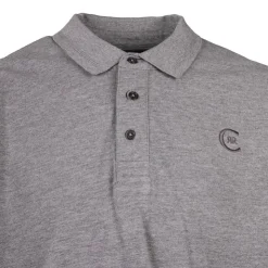 CERRUTI Polo regular manches courtes tiber en coton Homme GRIS CLAIR Outlet