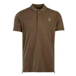 CERRUTI Polo regular manches courtes tiber en coton Homme KAKI Clearance