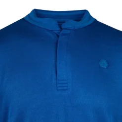 CERRUTI Polo satinée col mao toce Homme BLEU ROI New