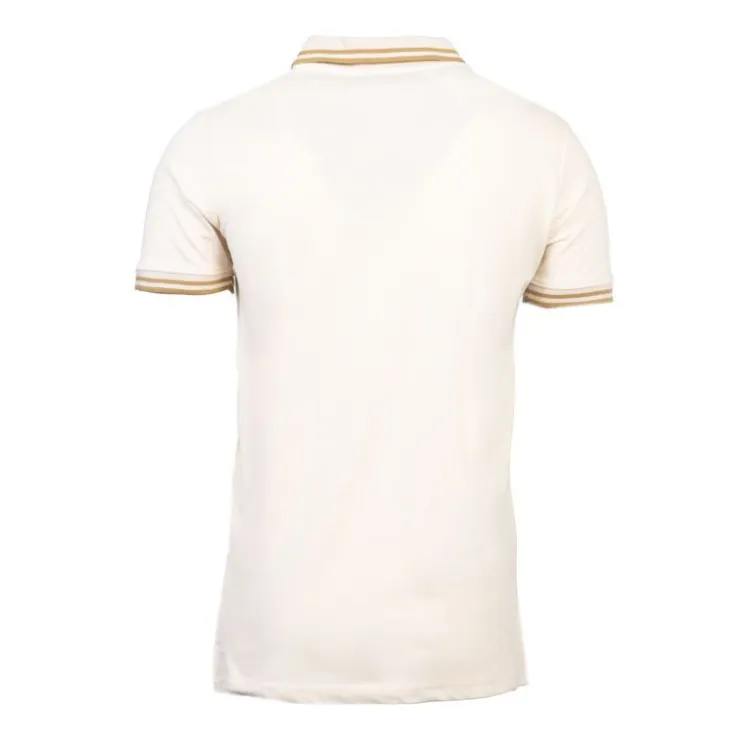 CHEVIGNON Polo sherman logo coloré brodé avec boutons argentés Homme BLANC Discount