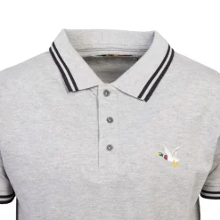 CHEVIGNON Polo sherman logo coloré brodé avec boutons argentés Homme BLANC Discount