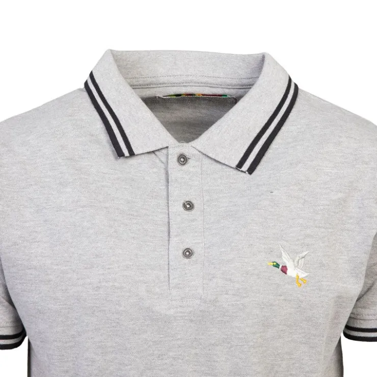 CHEVIGNON Polo sherman logo coloré brodé avec boutons argentés Homme BLANC Discount