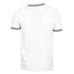 CHEVIGNON Polo sherman logo coloré brodé avec boutons argentés Homme BLANC Discount