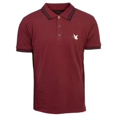 CHEVIGNON Polo sherman logo coloré brodé avec boutons argentés Homme BORDEAUX Clearance