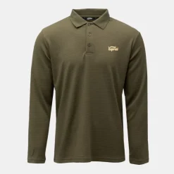 KAPORAL Polo texturé manches longues jilan Homme KAKI Outlet