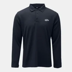 KAPORAL Polo texturé manches longues jilan Homme BLEU FONCE Clearance