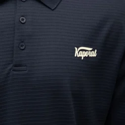 KAPORAL Polo texturé manches longues jilan Homme BLEU FONCE Clearance