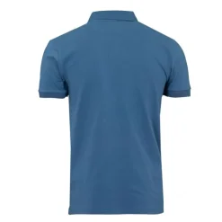 BILL TORNADE Polo uni mc lycra Homme BLEU Discount