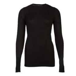 BILL TORNADE Pull col rond torsadé 18727 Femme NOIR