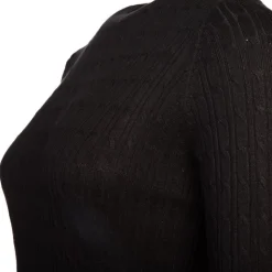 BILL TORNADE Pull col rond torsadé 18727 Femme NOIR