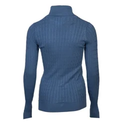 BILL TORNADE Pull col roulé torsadé 18741 Femme BLEU
