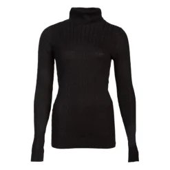 BILL TORNADE Pull col roulé torsadé 18741 Femme NOIR Online