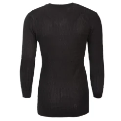 BILL TORNADE Pull col v torsadé 18734 Femme NOIR Discount