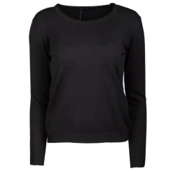 REAL CASHMERE Pull fine maille col rond 30% cachemire 080 Femme NOIR
