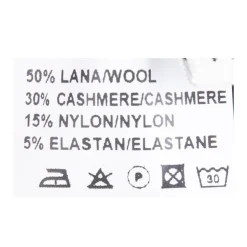 REAL CASHMERE Pull grosse maille col rond cachemire laine Femme BLANC Outlet