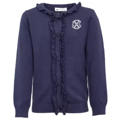 CXL BY CHRISTIAN LACROIX Pull à volants avec boutons logo brodé Fille BLEU FONCE Discount