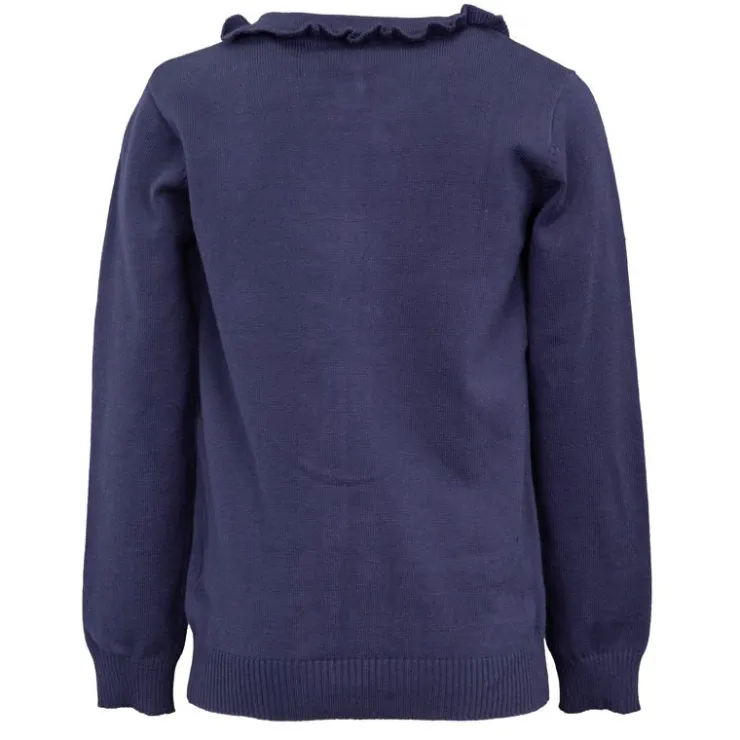 CXL BY CHRISTIAN LACROIX Pull à volants avec boutons logo brodé Fille BLEU FONCE Discount