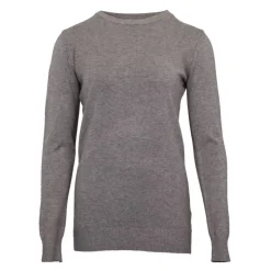 ELEVEN PARIS Pull basique maille fine col rond Mixte GRIS Sale