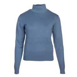 BILL TORNADE Pull col cheminée 22267 Femme BLEU Sale