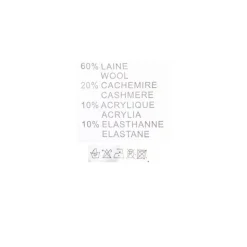 BELLE FEMME Pull col cheminée cachemire et laine mélangé Femme BLEU FONCE Discount