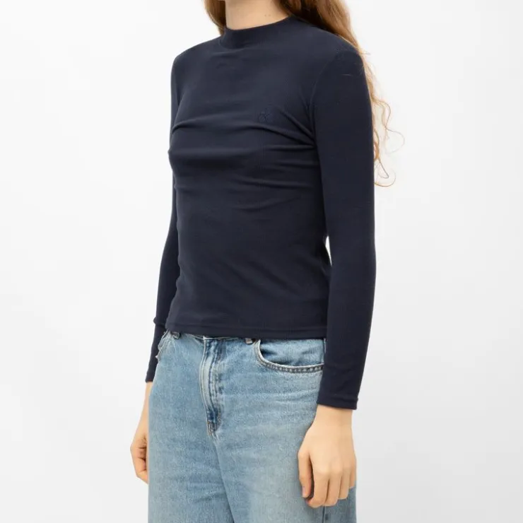 BURTON OF LONDON Pull col cheminée roselita fin Femme BLEU FONCE Outlet