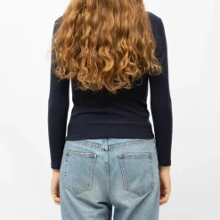 BURTON OF LONDON Pull col cheminée roselita fin Femme BLEU FONCE Outlet