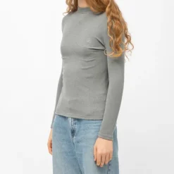 BURTON OF LONDON Pull col cheminée roselita fin Femme GRIS Outlet