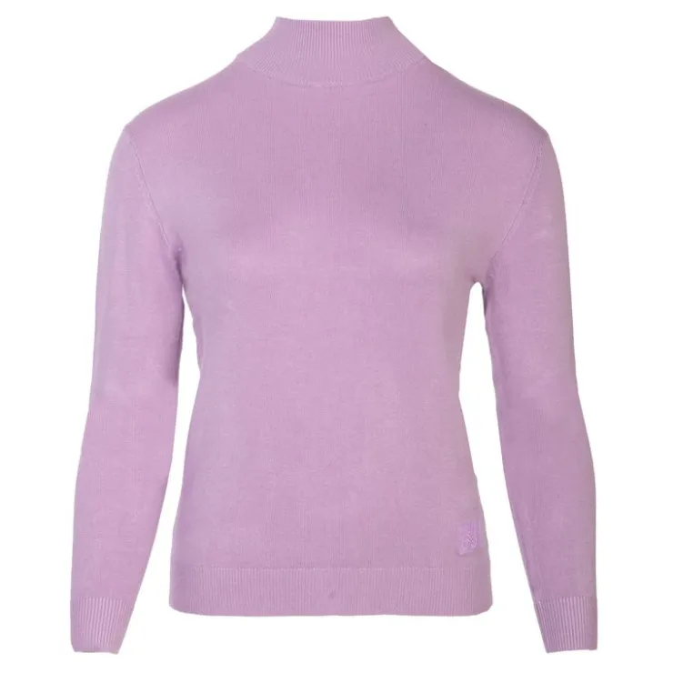 BURTON OF LONDON Pull col cheminee femme tanis Femme VIOLET Discount