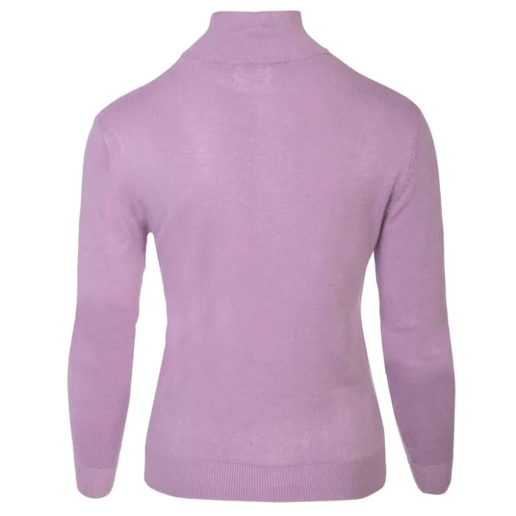 BURTON OF LONDON Pull col cheminee femme tanis Femme VIOLET Discount