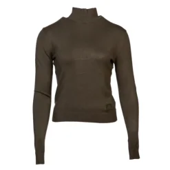 BURTON OF LONDON Pull col cheminee femme tanis Femme KAKI Hot