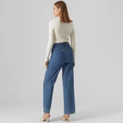 VERO MODA Pull col montant Femme BLANC ECRU Sale